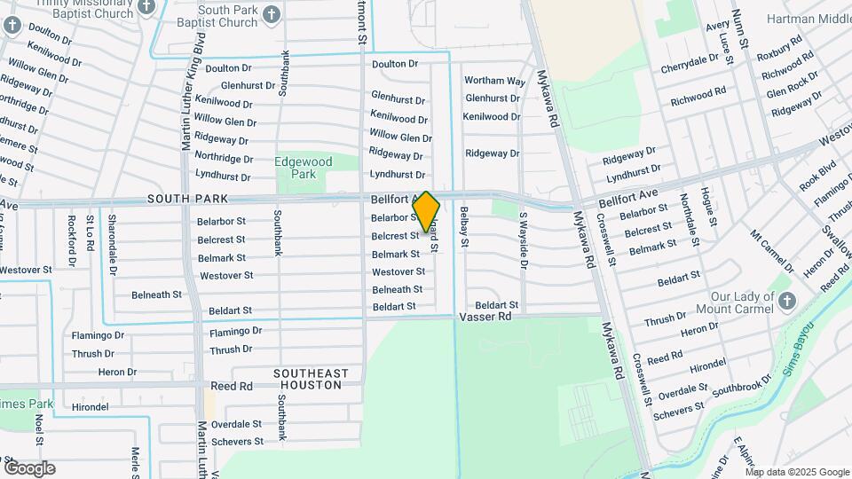 5962 Belcrest St Map and Location Details