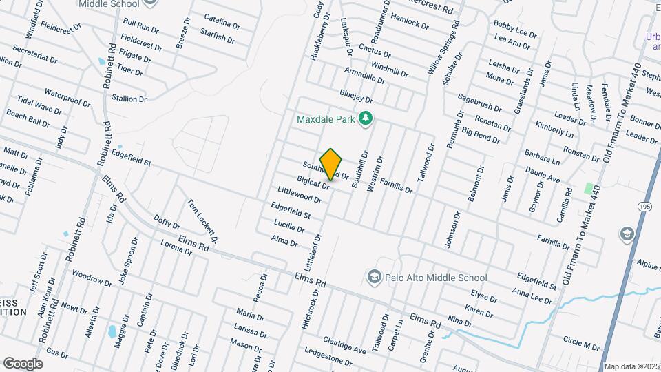 2511 Bigleaf Dr Map and Location Details