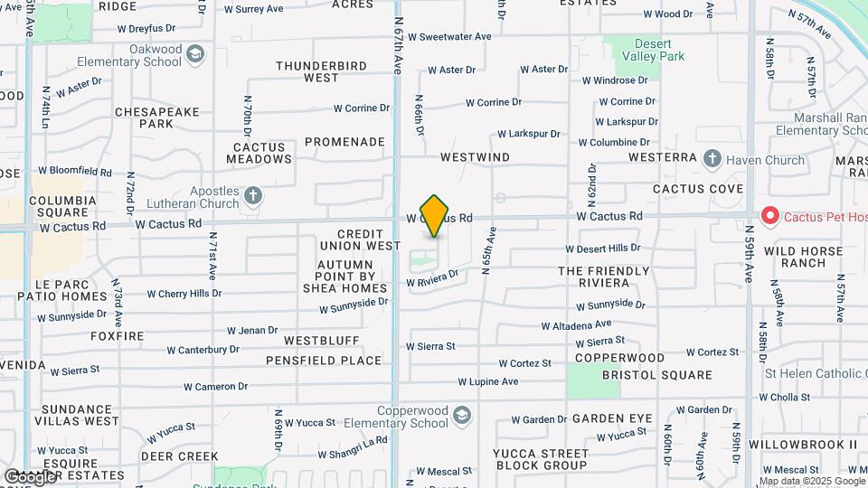 6602 W Desert Hills Dr Map and Location Details