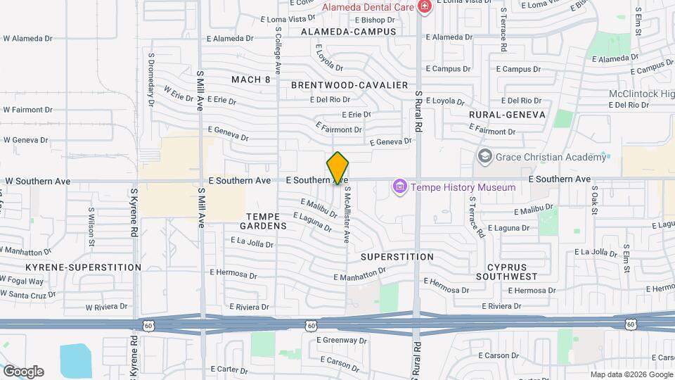 3315 S Ventura Dr Map and Location Details