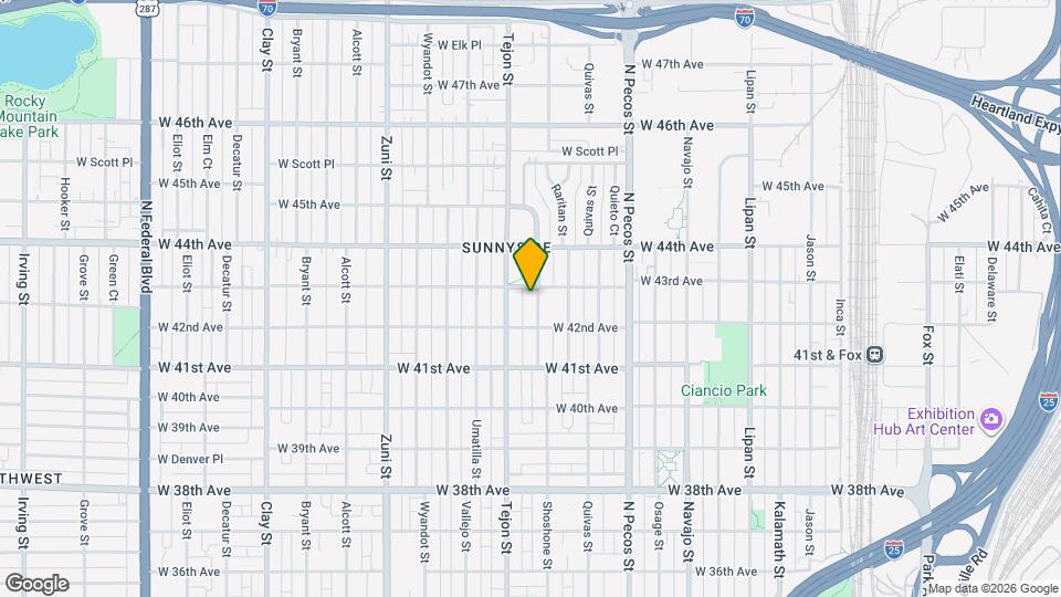 4247 Shoshone St Map and Location Details