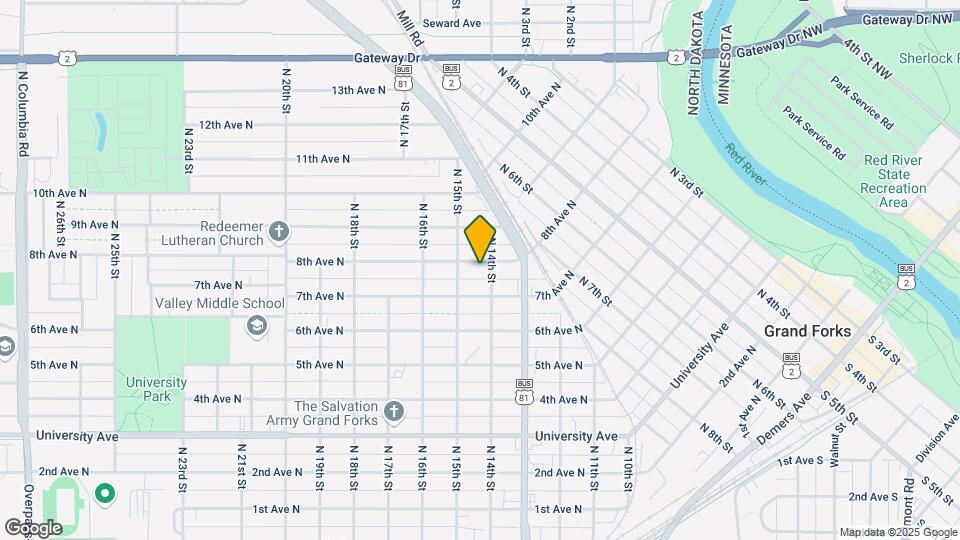 1409 8th Ave N Map and Location Details