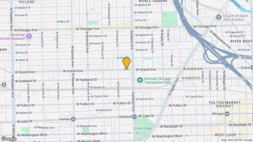 1625 W Grand Ave Map and Location Details