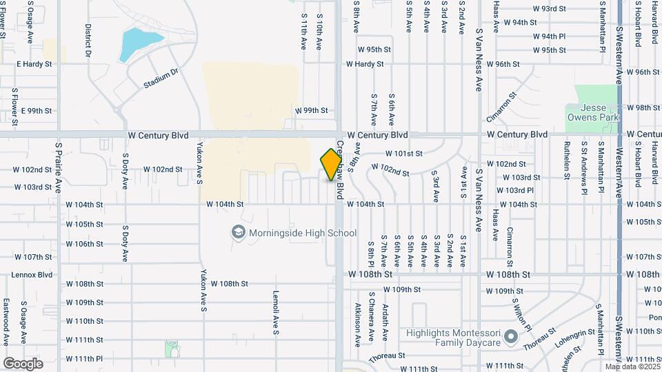 10223 Crenshaw Blvd Mapa y Detalles de la Ubicación