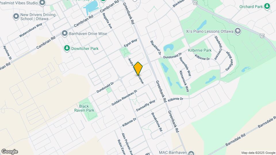 165 Andre Audet Avenue Map and Location Details