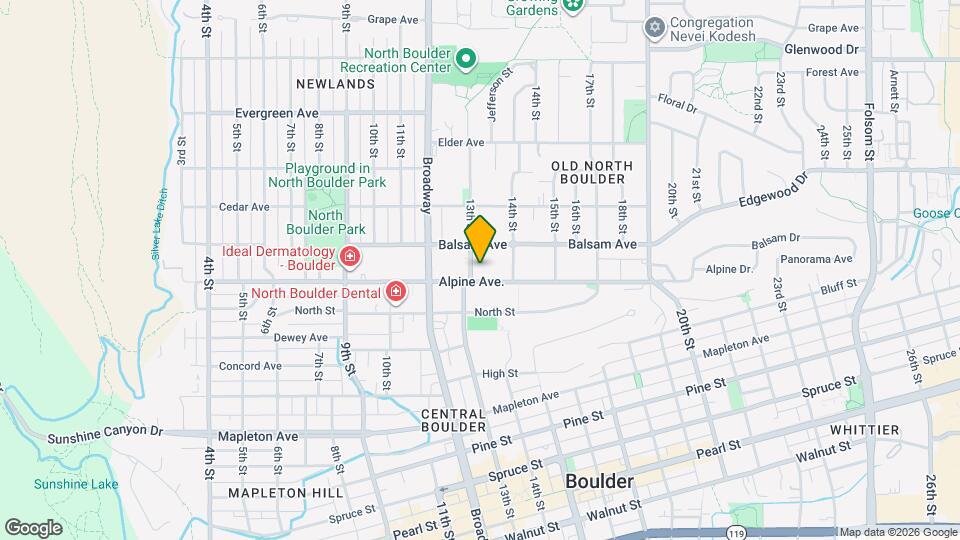 1303 Alpine Ave. Map and Location Details