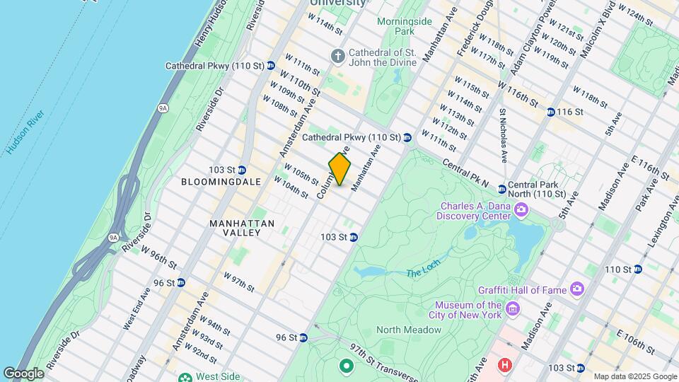 59 W 105th St Map and Location Details