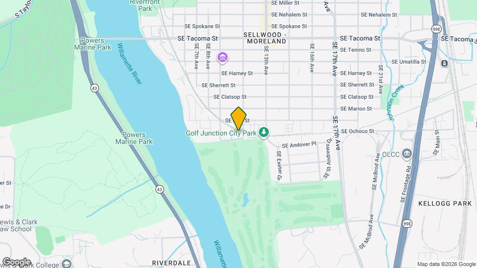 1062 SE Webber St Map and Location Details