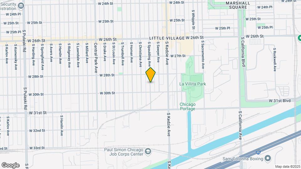 2452 S Spaulding Ave Map and Location Details