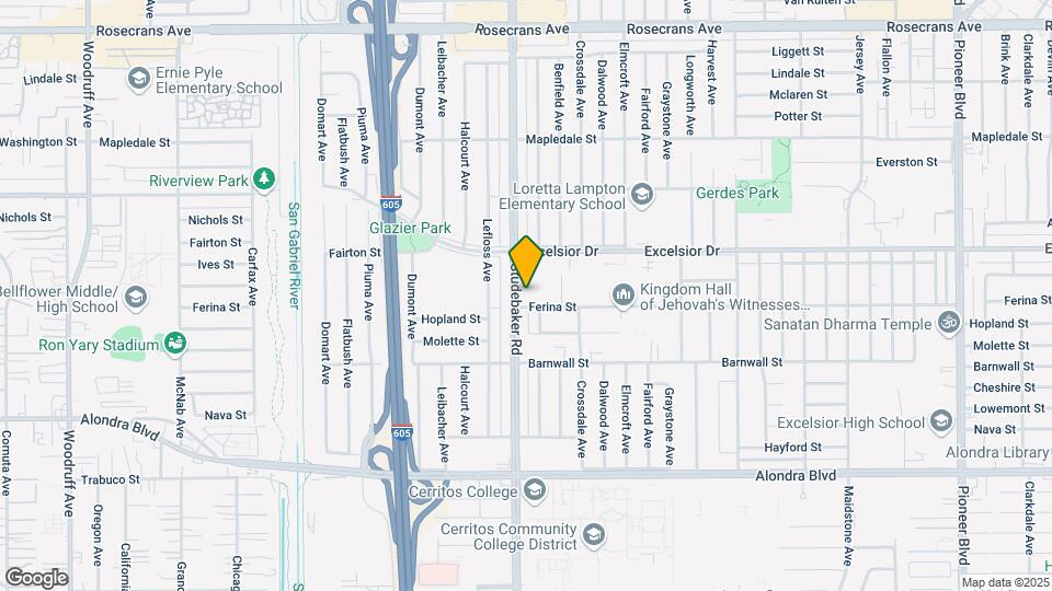 15116 Studebaker Rd, Unit 1 Mapa y Detalles de la Ubicación