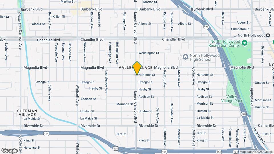 5118 1/2 Laurel Canyon Blvd Map and Location Details