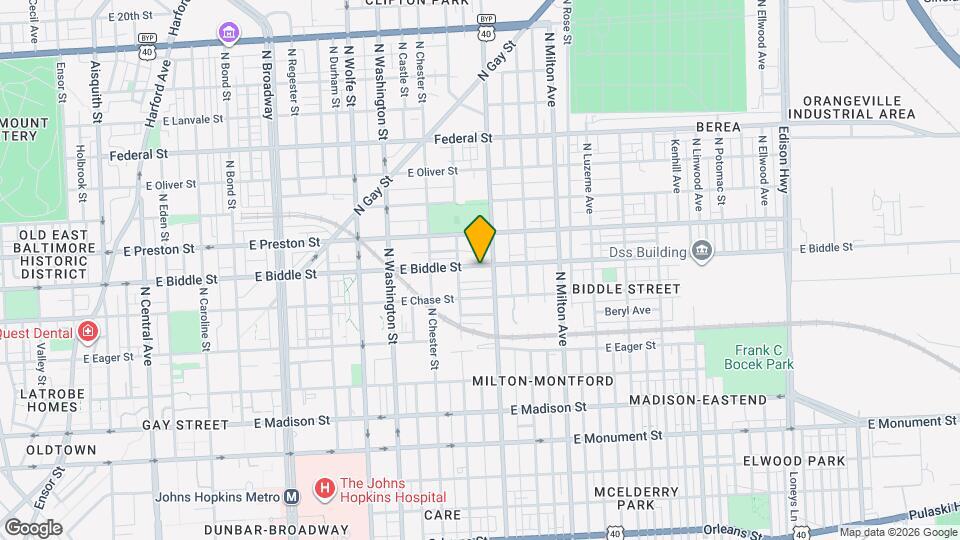 2233 E Biddle St Map and Location Details