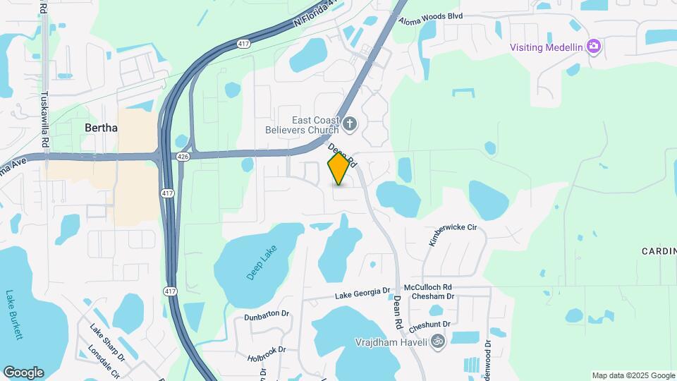 9869 Aloma Bend Ln Map and Location Details