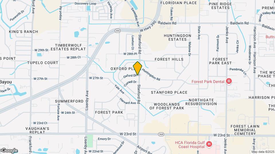 1001 Oxford Dr Map and Location Details