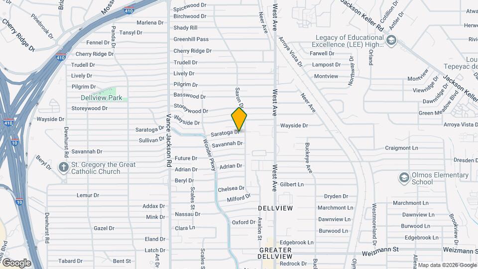 110 Saratoga Dr Map and Location Details