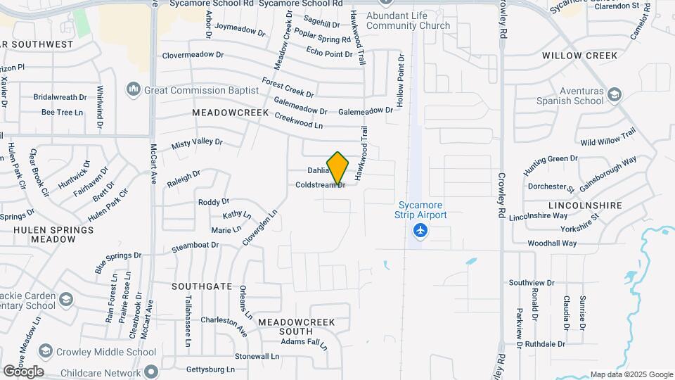 2525 Coldstream Dr Map and Location Details