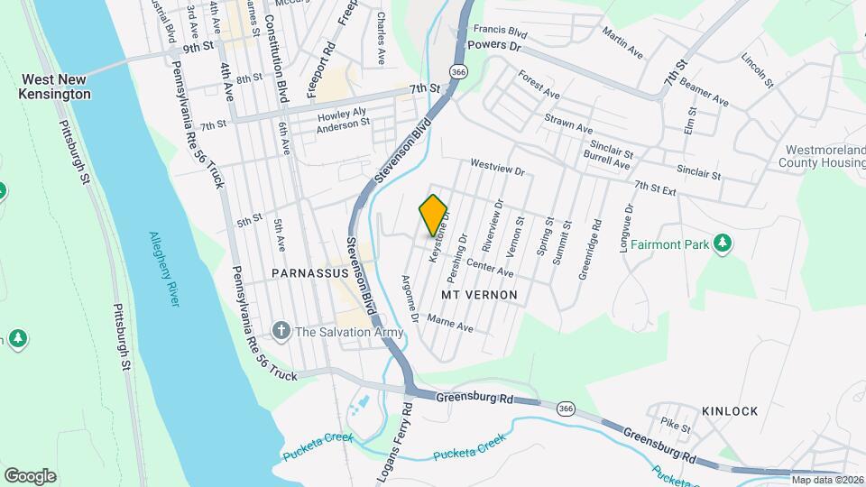 409 Keystone Dr Mapa y Detalles de la Ubicación