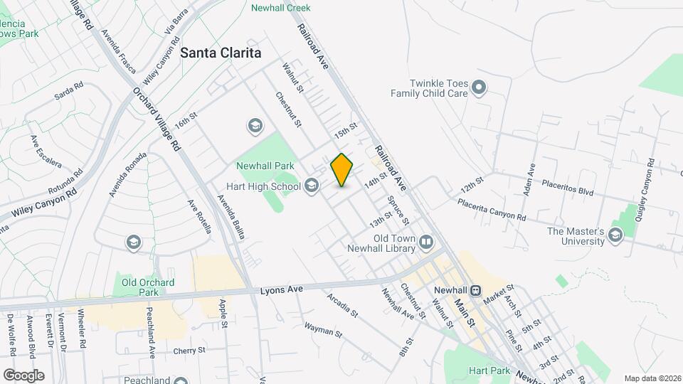 24810 Newhall Ave Mapa y Detalles de la Ubicación