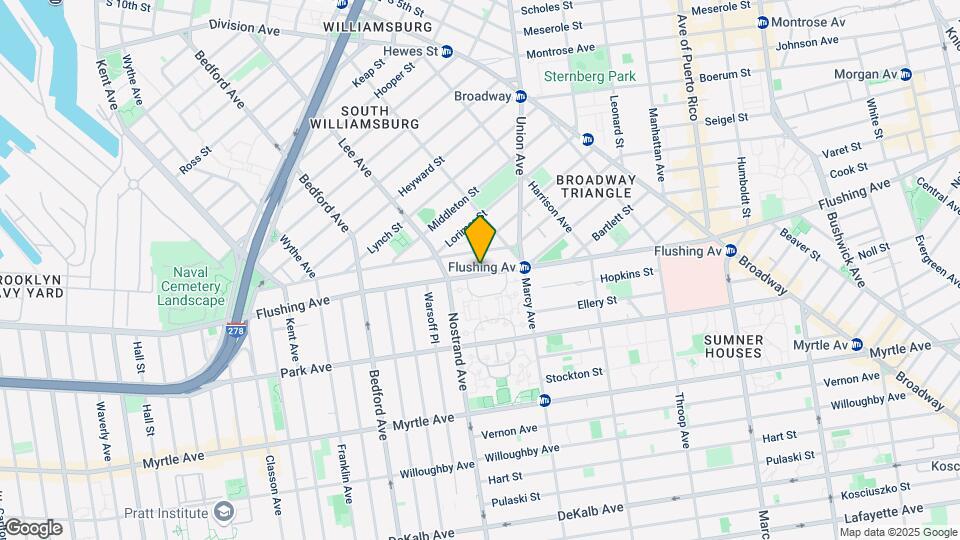 567 Flushing Ave Map and Location Details