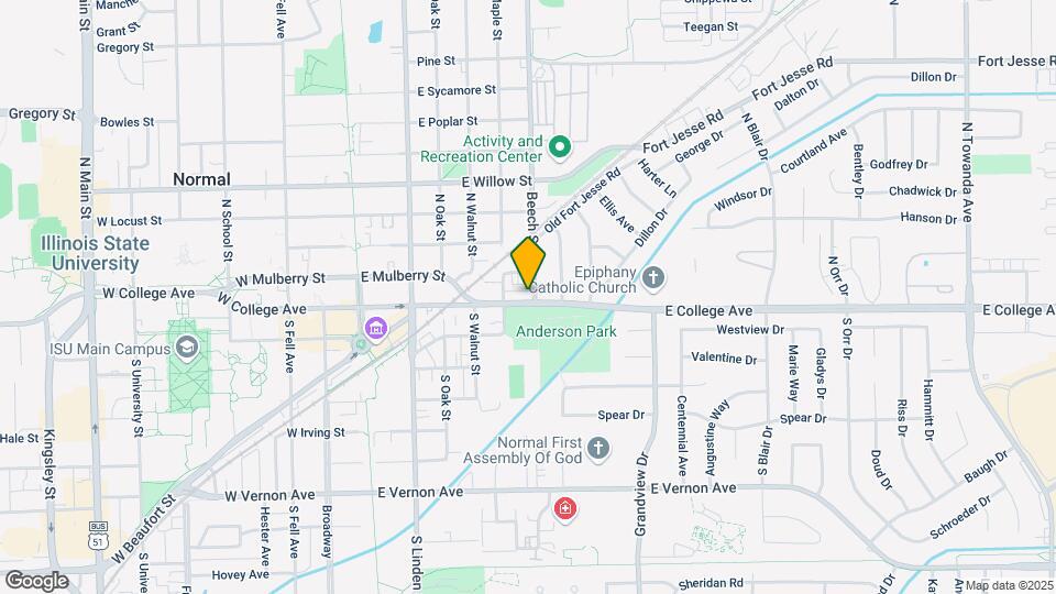 508 E College Ave Map and Location Details