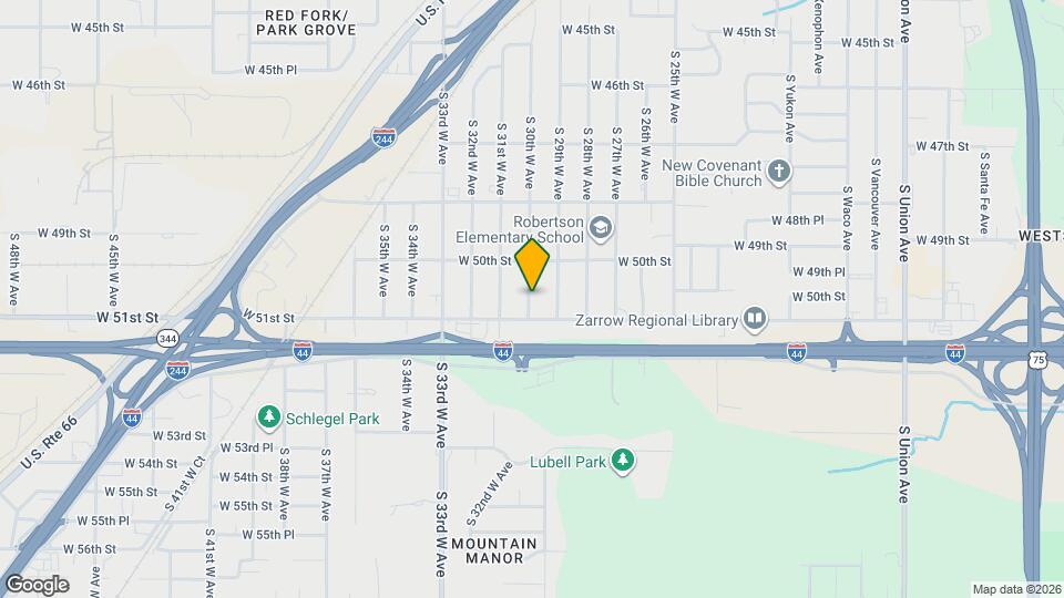 5031 S 30th W Ave Map and Location Details