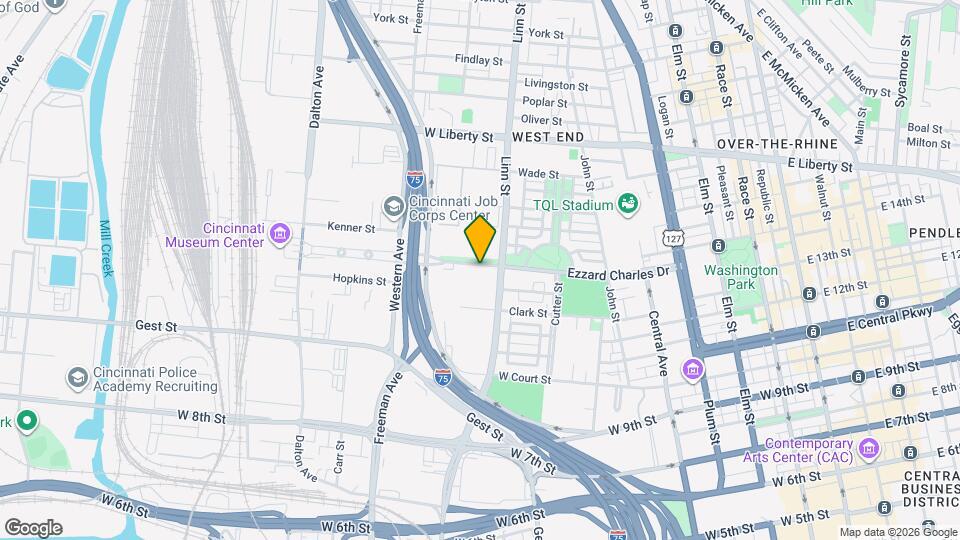 Ezzard Charles Apartments Map and Location Details