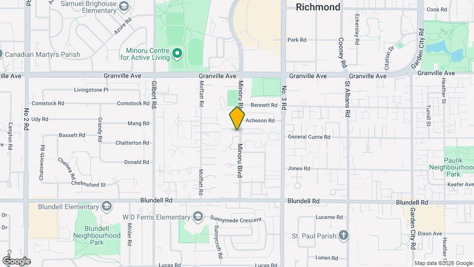 The Minoru Map and Location Details