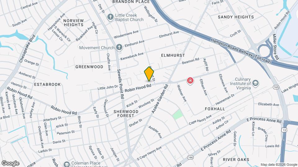 4876 Robin Hood Rd Map and Location Details