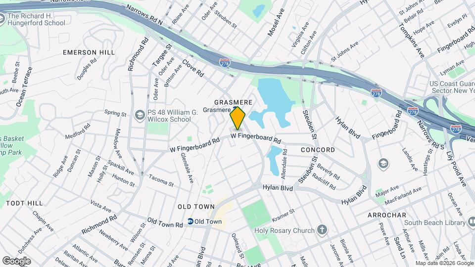 839 W Fingerboard Rd, Unit 1st floor Mapa y Detalles de la Ubicación