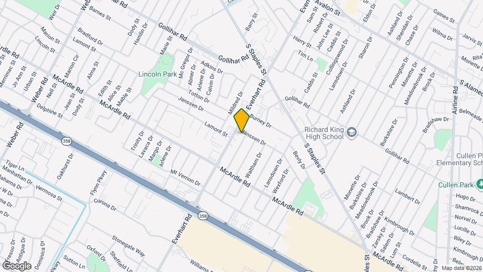 4705 Wynona Dr Mapa y Detalles de la Ubicación