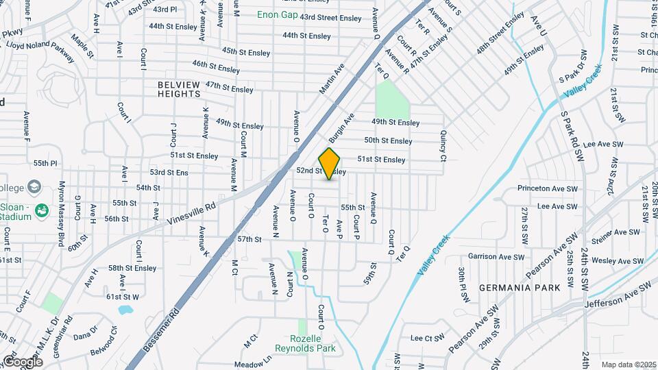 1548 53rd Street Ensley Map and Location Details