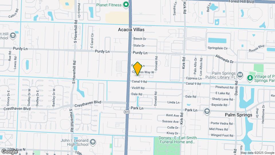 421 Cypress Way W Map and Location Details