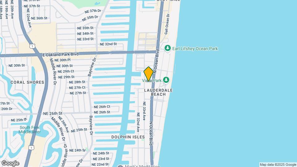 2831 N Ocean Blvd Map and Location Details