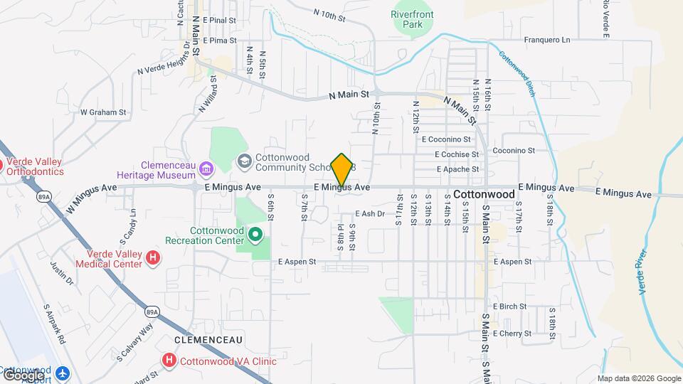 985 E Mingus Ave Mapa y Detalles de la Ubicación