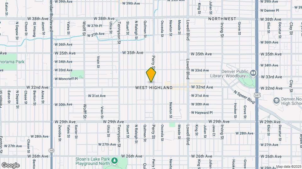4001 W 32nd Ave Map and Location Details
