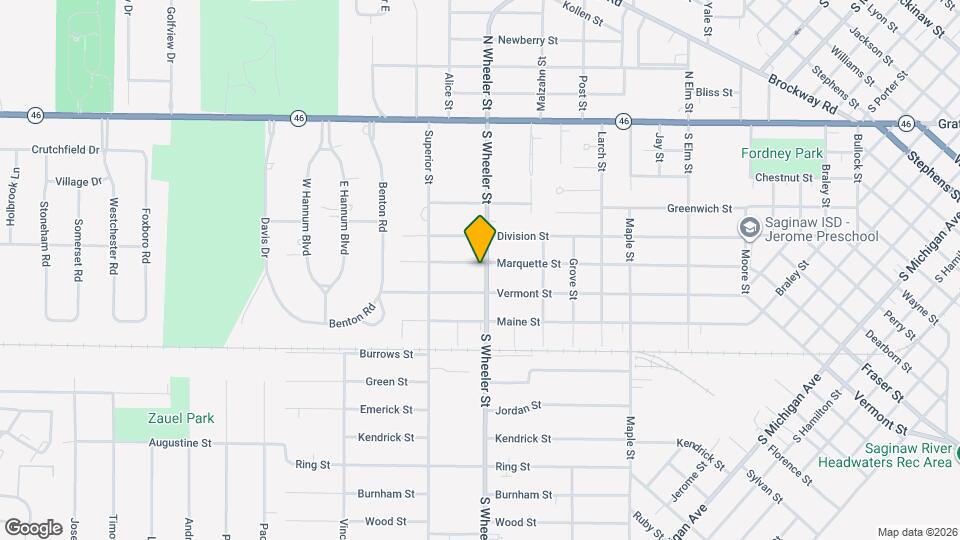 607 S Wheeler St Map and Location Details