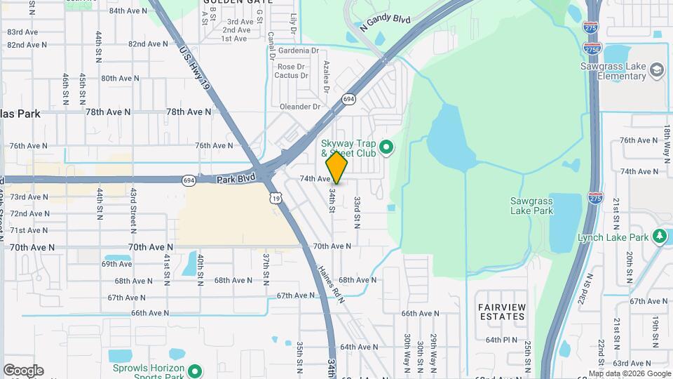 7391 34th St Map and Location Details