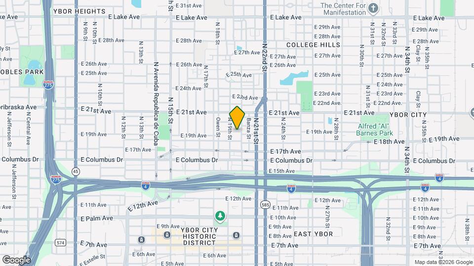 1913 E 19th Ave Mapa y Detalles de la Ubicación
