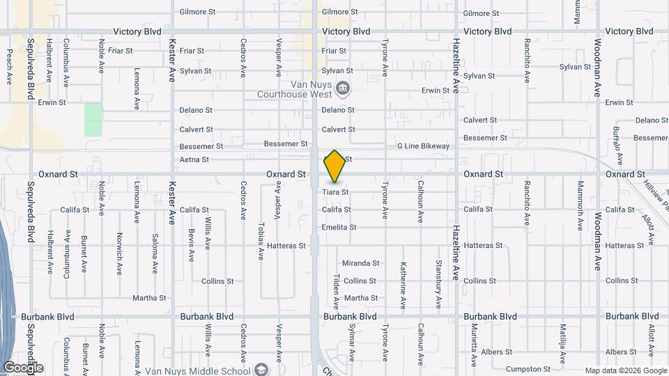 14427 Tiara St, Unit 1 Map and Location Details