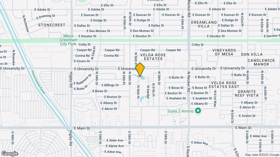 323 N 56th Pl Map and Location Details
