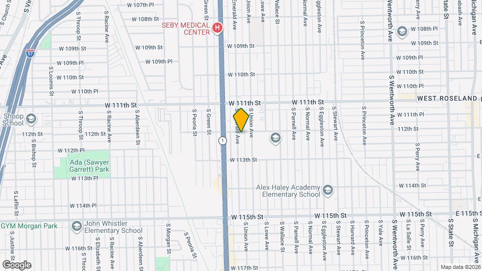 11207 S Emerald Ave Map and Location Details