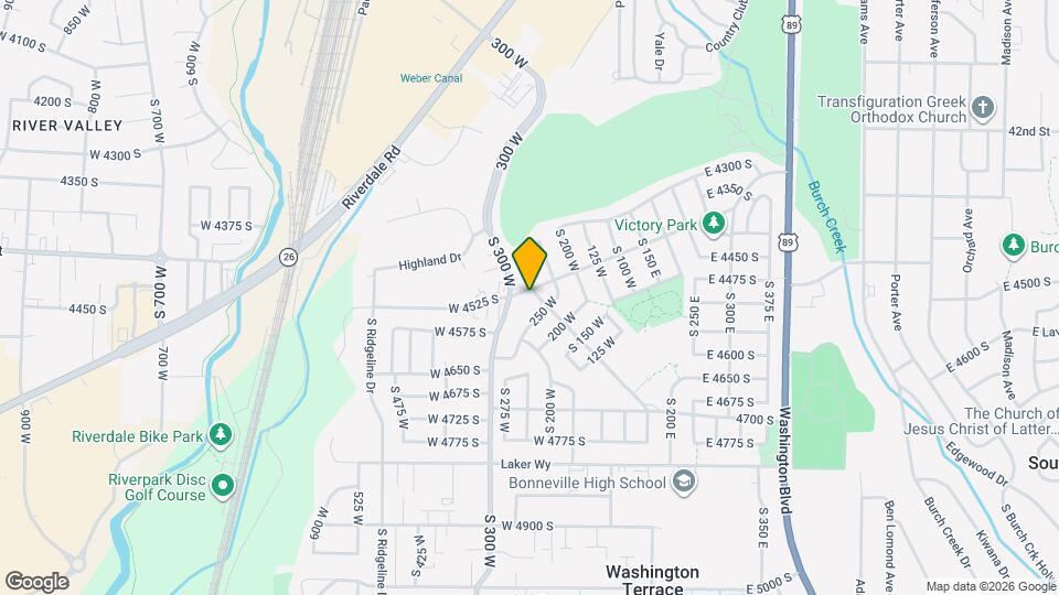 277 W 4400 S Map and Location Details