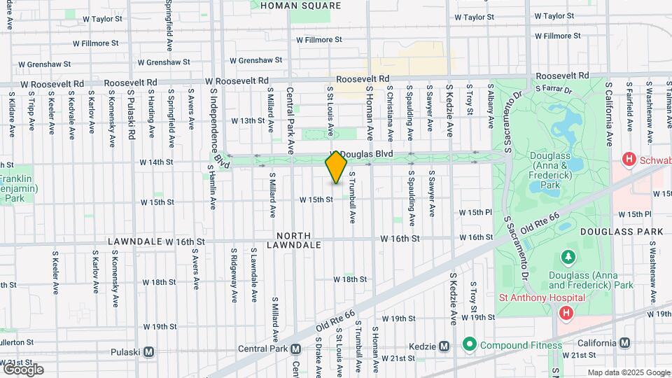 1439 S Saint Louis Ave Map and Location Details