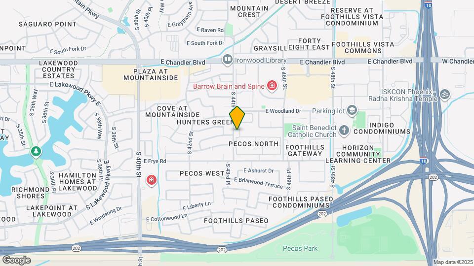 16042 S 44th Pl Map and Location Details