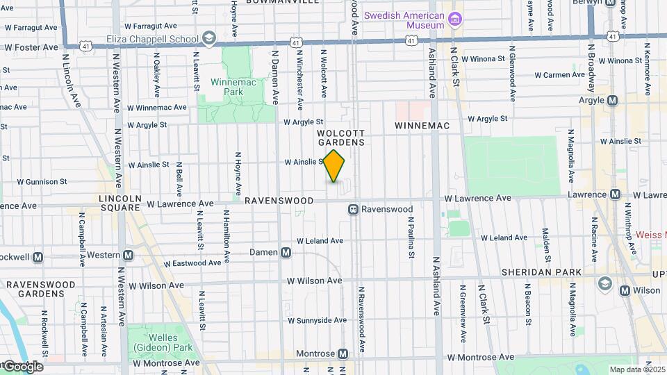 4817 N Wolcott Ave Map and Location Details