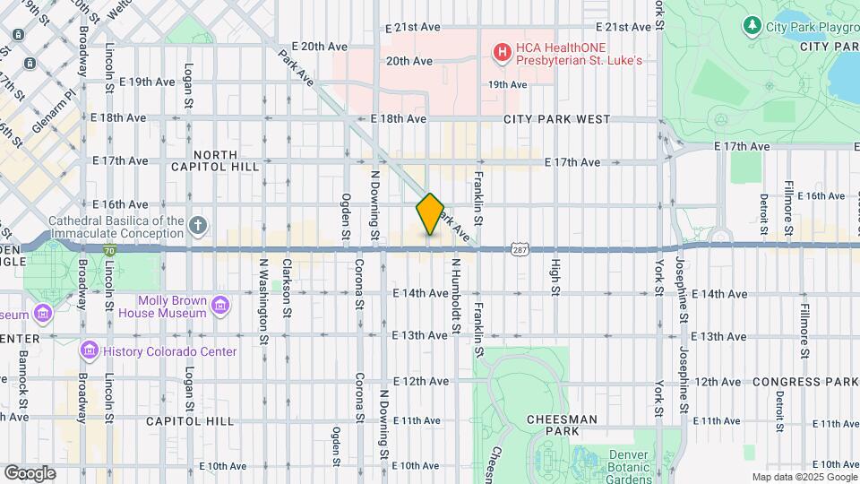 1516 Lafayette St Map and Location Details