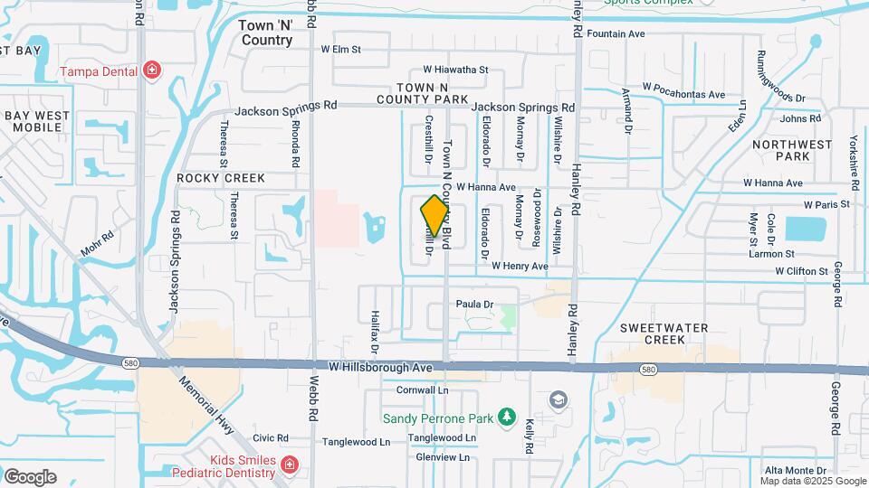6001 Cresthill Dr Map and Location Details