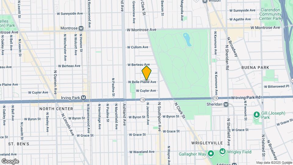 1443 W Belle Plaine Ave, Unit 3 Map and Location Details
