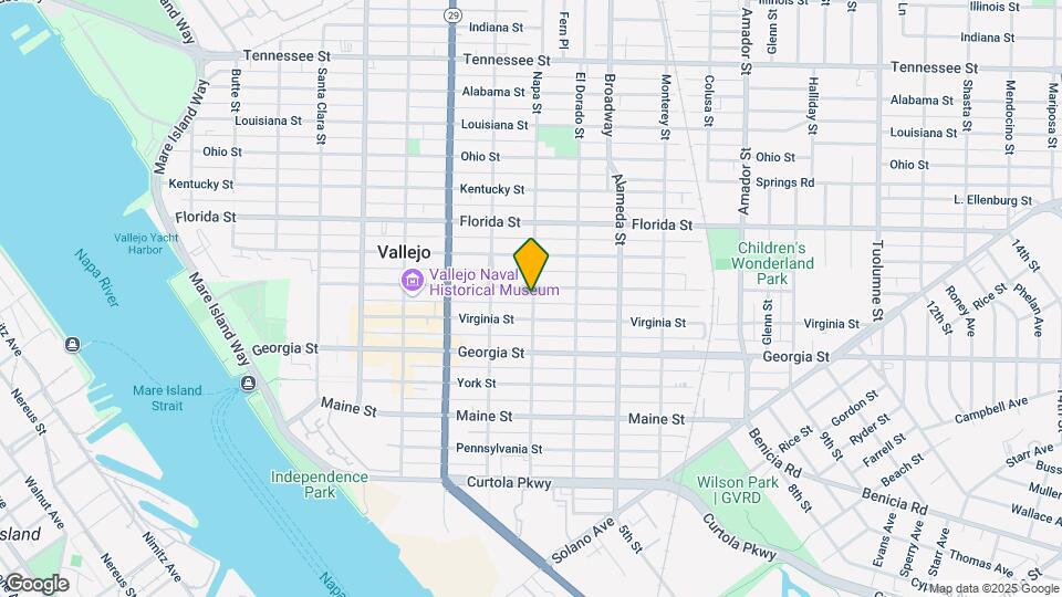 815 Napa St, Unit 815-B Napa St Map and Location Details