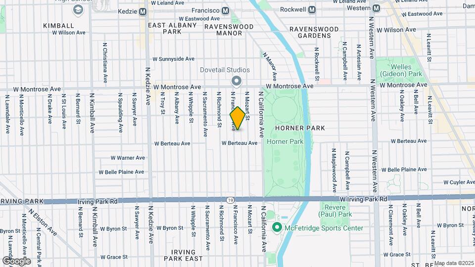 4219 N Francisco Ave Map and Location Details
